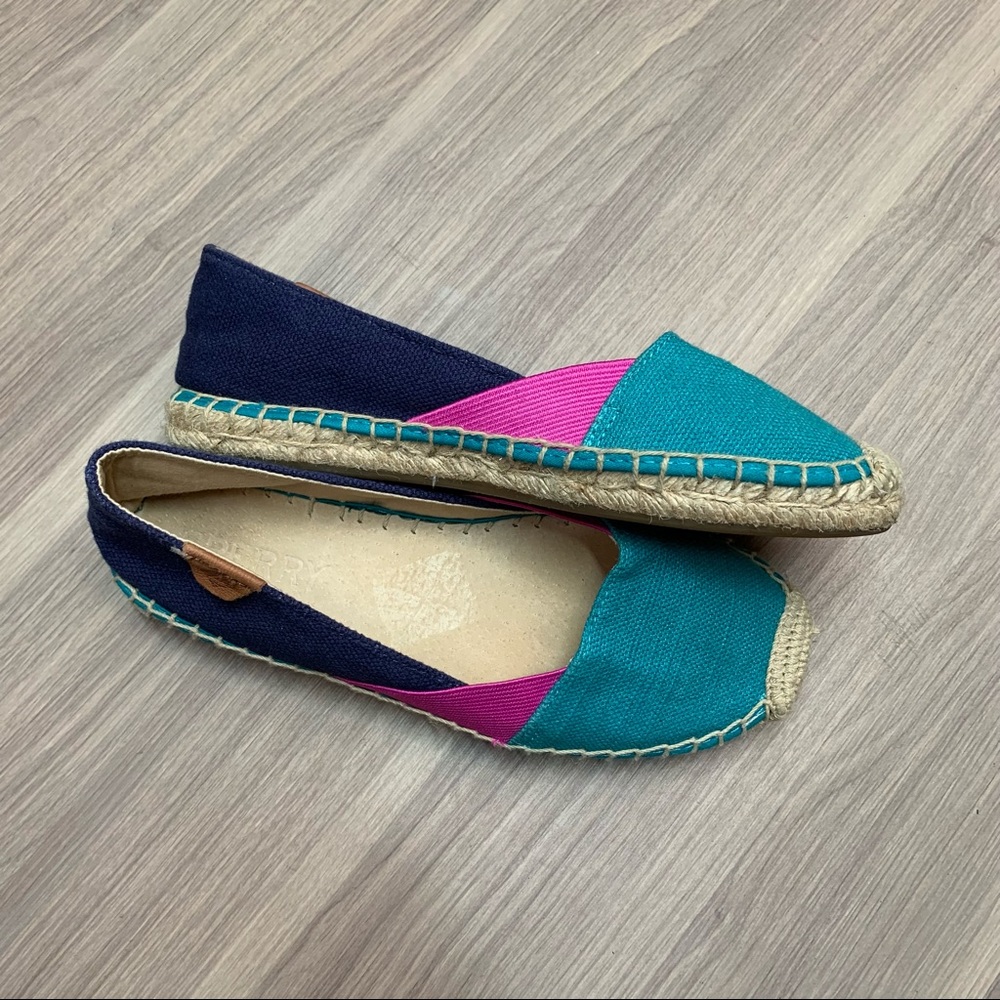 Sperry Katama Cape Color Block Espadrilles Flats Sz 5